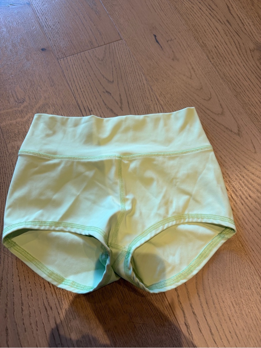 Girls' Lime Green Stretch Active Shorts